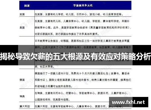 揭秘导致欠薪的五大根源及有效应对策略分析